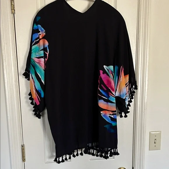 La Blanca Vibrant Floral Swim Coverup - Picture 2 of 11